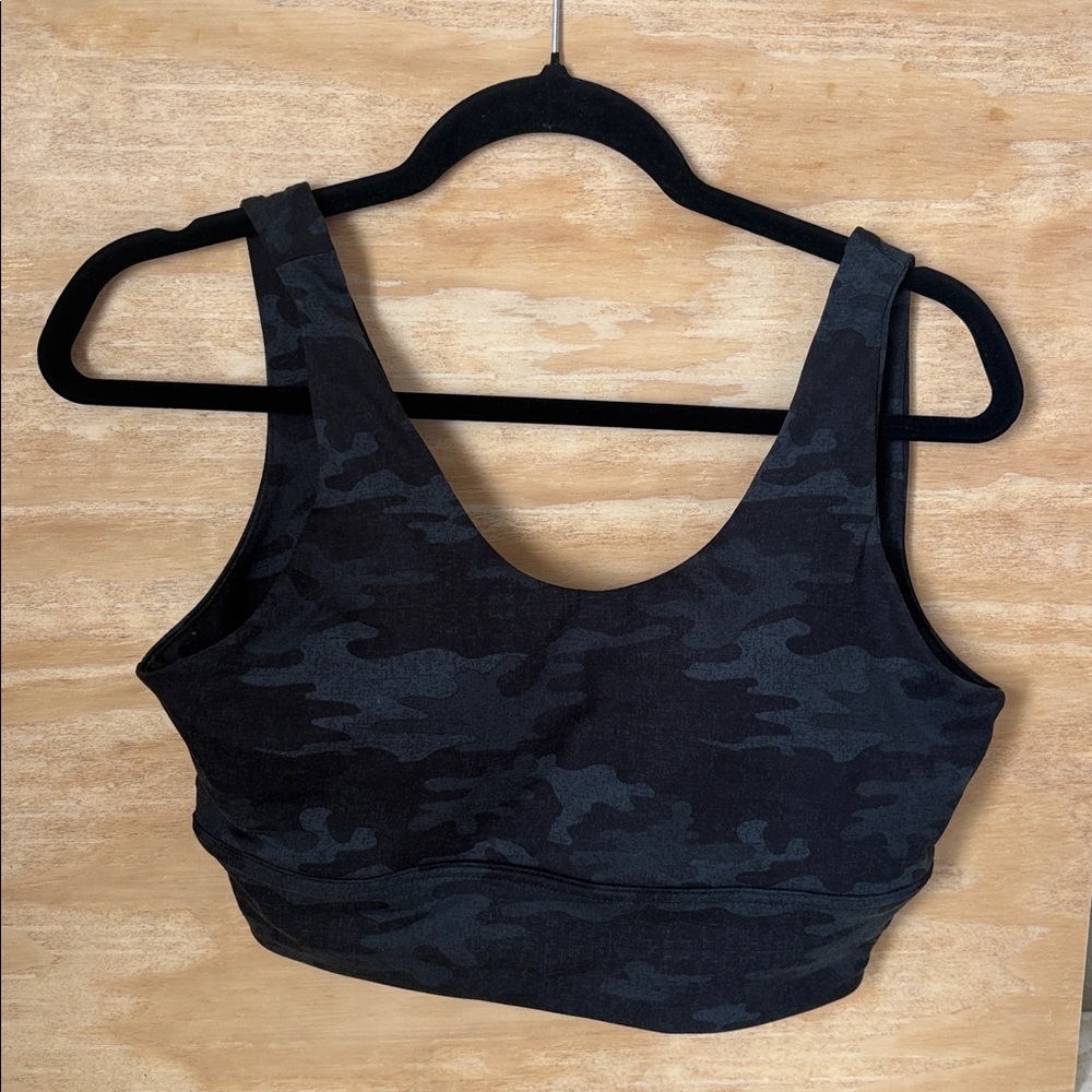 Soybu Gray Camo Activewear Top